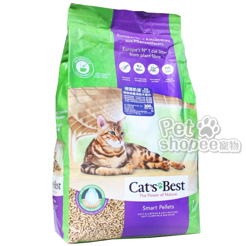 凱優catsbest細粒凝結木屑砂 紫標 凱優 Petshopee 寵物網