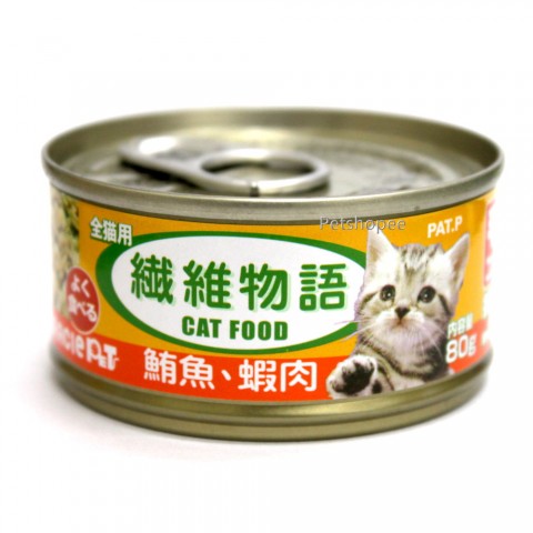 纖維物語(鮪魚+蝦肉)貓罐80g