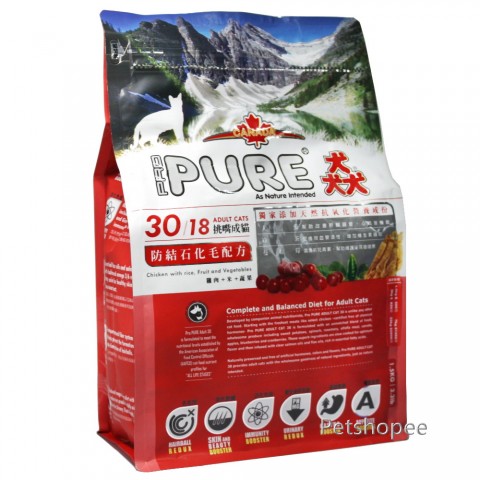 猋Pure 30防結石化毛成貓配方1.5Kg