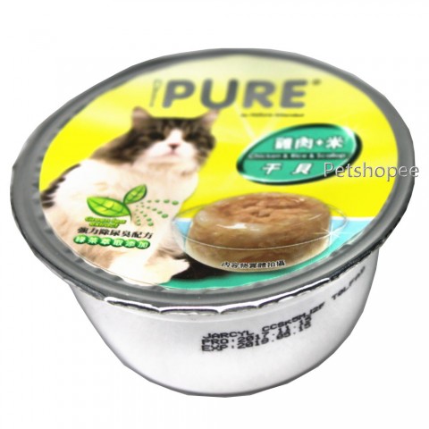 Pure貓咪巧鮮杯-雞肉+米+干貝