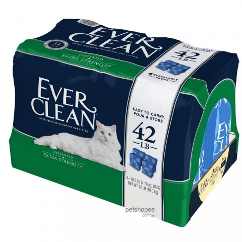 (2019新裝)EverClean 藍鑽無味低敏凝結細砂42lb