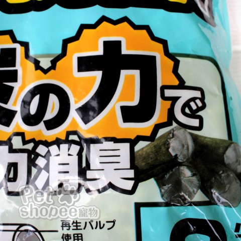 日本QQKit 環保紙貓砂 活性碳8L