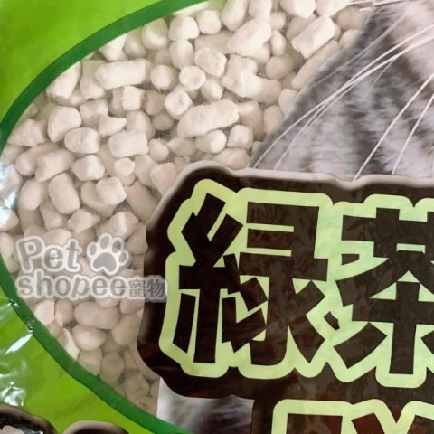 日本QQKit 環保紙貓砂 綠茶味7L