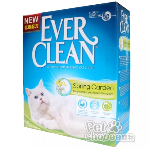 EverClean 藍鑽春天花香味結塊貓砂(歐規遇熱低香)