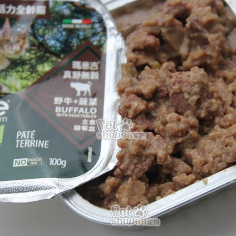 瑪恩吉真野無穀主食貓餐盒 活力全齡貓(野牛+蔬菜)