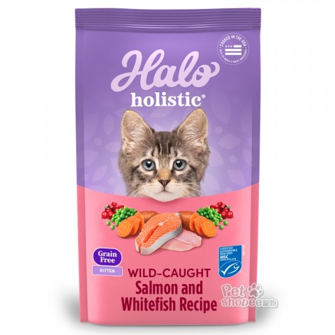 HALO嘿囉 無穀幼貓-鮭魚燉白魚/豌豆