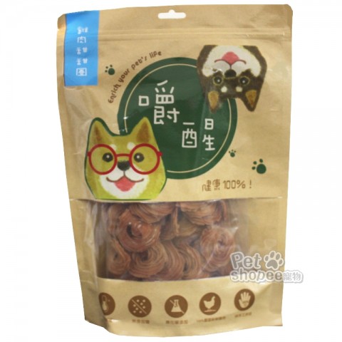 嚼醒犬零食 雞肉甜甜圈 -經濟包280g